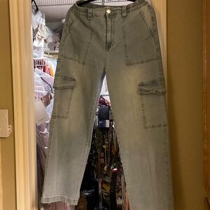 GOGO Light Blue Wide Leg Jeans